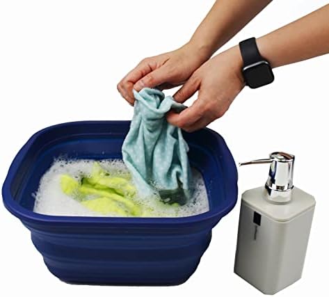SAMMART 5.5 L sklopiva kada-sklopiva kada za suđe - prijenosni umivaonik - Plastična cijev za pranje prostora