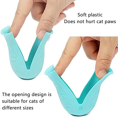 Oyanten Cat čizme samo za mačke - 4kom silikonske navlake za kandže protiv ogrebotina podesive bodljikave cipele
