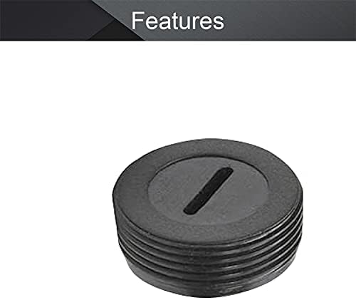 Bettomshin Carbon brush holder Caps 12mm od 5mm Debljina motor Brush Cover Plastic Fitting Thread Black 2kom