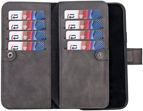 HARDISTON ručno rađena torbica za novčanik od prave Premium kože za iPhone 14 Pro Max-MagSafe kompatibilna-dvostruki