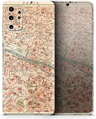 Dizajn Skinz Vintage Paris Pregled karta | Zaštitni vinilni naljepnica zamotavanje kože Kompatibilan