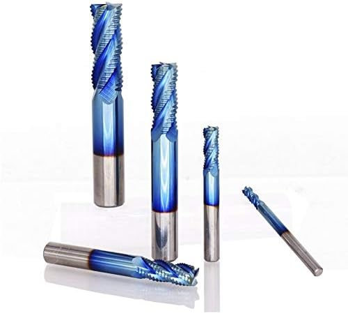 XMEIFEI dijelovi set burgija spiralno glodalo 4 mlin za flautu 4 - 12mm Nano plavi premaz Volfram