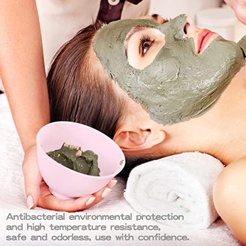 FERCAISH 4kom DIY maska za miješanje, mikrovalna silikonska posuda za blato lica kozmetički kozmetički alat za