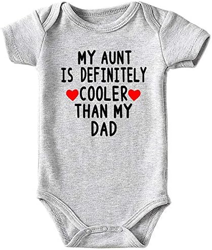 ACWSSIT tetka cool nego tata dječja dječaka Unisex smiješna dječja dječja dječja bodica 0-3 mjeseca
