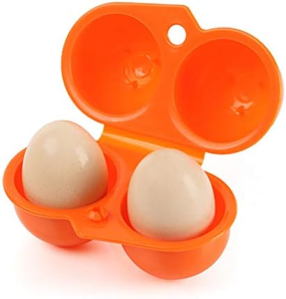 Doitool držač za jaja, prijenosni sklopivi držač za jaja kutija za odlaganje 2 posude za jaja za