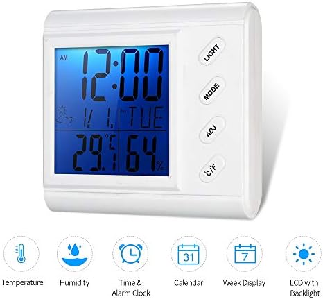 GENIGW LCD digitalni unutrašnji termometar higrometar sobna temperatura ,Visokoprecizni termometar i higrometar