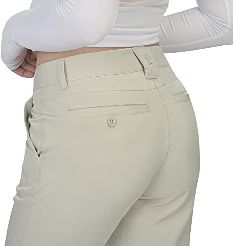 Ženske pantalone za golf sustala su lagana ravno noga brzo suho radno radno radno s 5 džepova