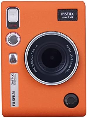 Rieibi Mini EVO futrola-silikonska zaštitna futrola za trenutnu kameru Fuji Mini EVO - lagana futrola od meke gume za Fujifilm evo-narandžasta