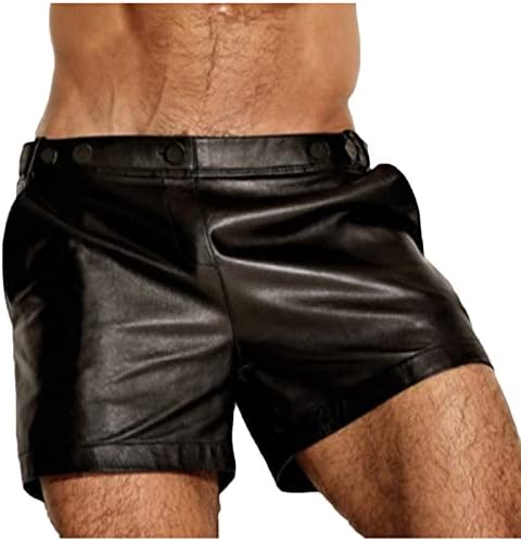 Muške rastezljive hlače od umjetne kože 2022. Novi Slim Fit modni Punk Vintage Goth Hip Hop jednobojne Casual pantalone
