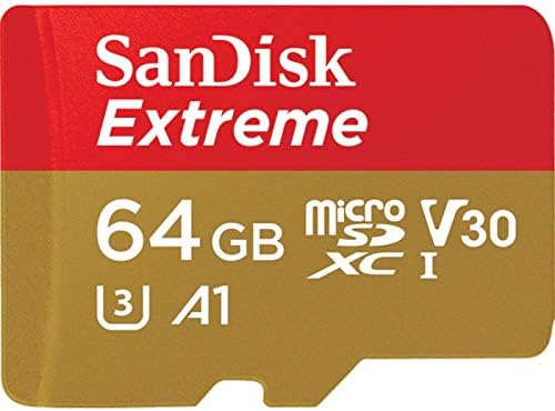 SanDisk Extreme 64GB microSD, microSDHC, microSDXC, 4K UHD-SDSQXA2-064G-GN6MA, A1/A2