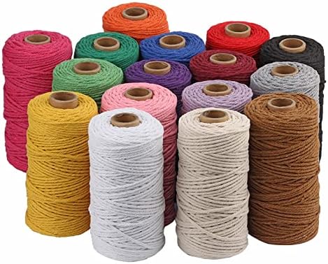 Šareno pamučno uže DIY ručno tkano pamučno uže debljine 3 mm tkano uže za tapiseriju vezano uže za pletenje knjiga