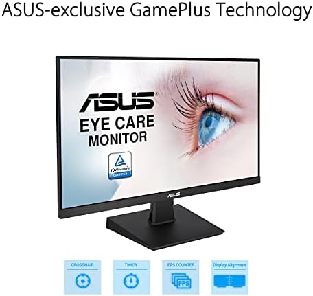 ASUS 23.8 1080p Monitor - Full HD, 75Hz, Adaptive-Sync/FreeSync™, Low Blue Light, Flicker Free,