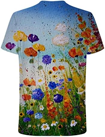 Slatke majice za žene Ženske ležerne tiskane majice Ljetna kratka rukava s majicom