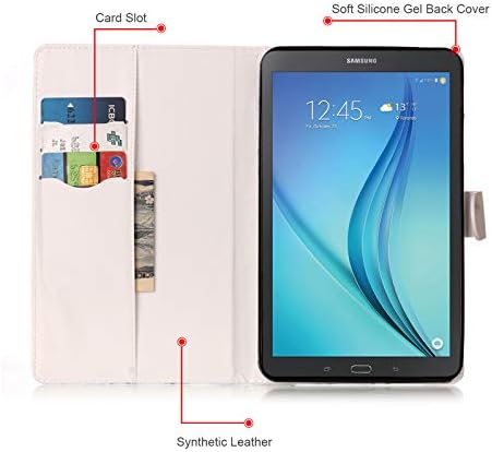 Galaxy Tab E 8.0 - DTECK PU kožna zaštitna futrola sa [utora za karticu] Slim Fit Lagani Flip klasični poklopac za . otpuštanje Samsung Galaxy Tab E 8-inčni