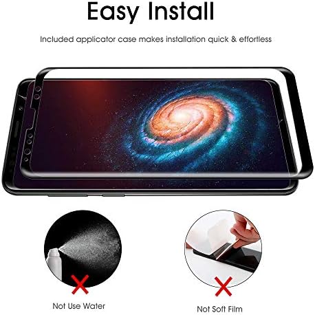 OTAO Galaxy S9 Zaštita ekrana kaljeno staklo, 3d matrica sa zakrivljenom tačkom [pokrivenost preko celog ekrana] stakleni zaštitnik ekrana za Samsung Galaxy S 9 sa instalacionom ladicom [Case Friendly]