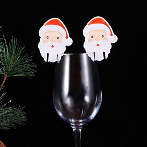 Doitool Božić vino staklo Marker Cup kartice Božić pehar markera kartice znakovi ukras za Božić potrepštine
