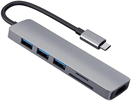 SDFGH Tip-C Hub to-kompatibilni Adapter 4k 3 USB C Hub sa TF Security Slot za digitalni čitač za Pro