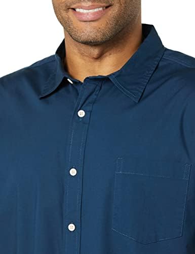 Goodthreads Muška standardna košulja sa kratkim rukavima sa rastezljivim Poplinom