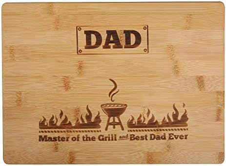Lasersko gravirana ploča za sečenje majstor roštilja i najbolji tata ikada poklon za oca rođendanski