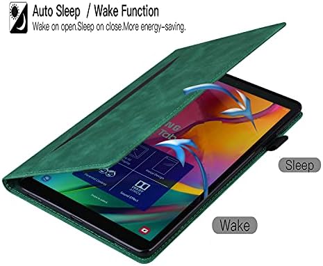 XKLADZ za slučaj iPad Air 3RD za proizvodnju, iPad Pro 10,5 inčni 2017, protetivna futrola sa držačem olovke / džep, PU kožnog postolja za iPad Air 3rd 10,5 2019, Auto mirovanje / buđenje, zeleno