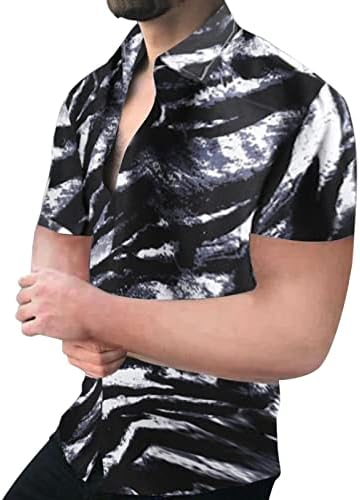 XXBR 2022 nove muške majice, ljetni dizajner kratki rukav dolje splash-tintom Grafički tiskani Havajski majica