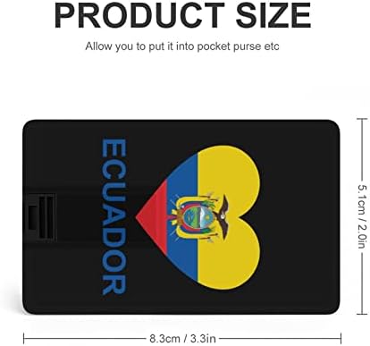 Ljubav Ekvador kreditna kartica USB Flash diskovi Personalizirana memorijska stick tipke Korporativni pokloni