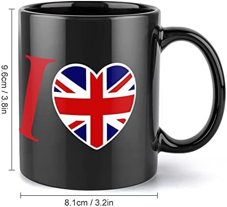 Volim UK Print keramička šolja kafa Tumbler čaj šolja Funny poklon za ured kući Žene Muškarci