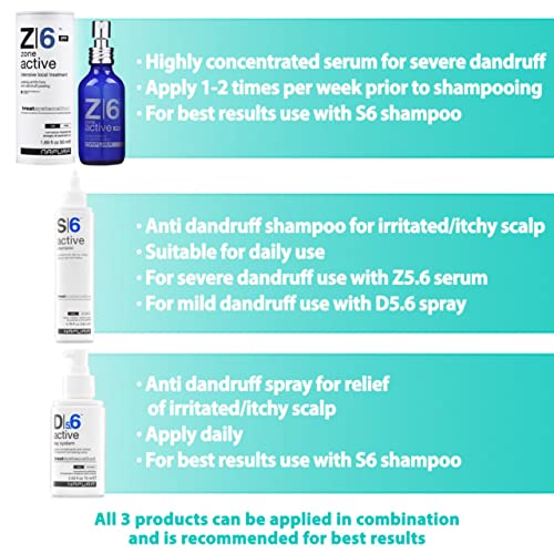 NAPURA S6 Active Professional šampon protiv peruti sa uljem čajevca, 1% Pirition cinkom i