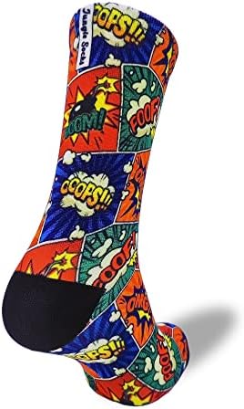 Čarape iz džungle - smiješne sportske čarape za križanje, trčanje, biciklizam, teretanu, MTB - šarene