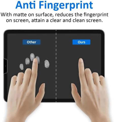 Ambison [2 paketa mat stakleni zaštitnik ekrana kompatibilan sa iPad Air 5. generacije 2022 10,9 inča, [Install Frame] protiv odsjaja/bez otiska prsta / bez mjehurića / 9h kaljeno staklo iPad Air 5