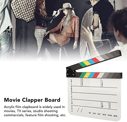 30 * 25 filmskih reditelja Clapboard, prazna tabla akcione Scene, sa olovkom i gumicom za tablu, za filmski škriljevac, filmski dekor, alat za fotografiju