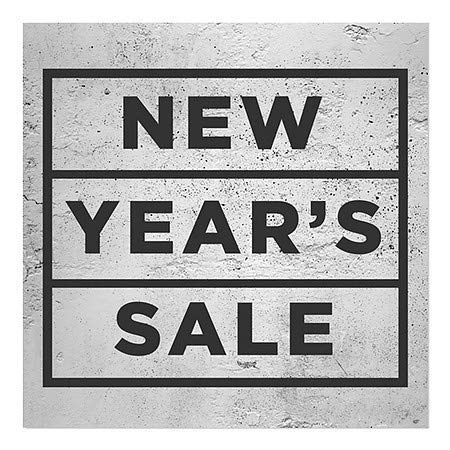 CGsignLab | Novogodišnja prodaja -sašic sivi prozor Cling | 24 x24