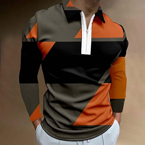 XXBR 2022 Nove polo majice za muške ručice ovratnik na dugim rukavima Golf vrhovi ulična odjeća Ležerna
