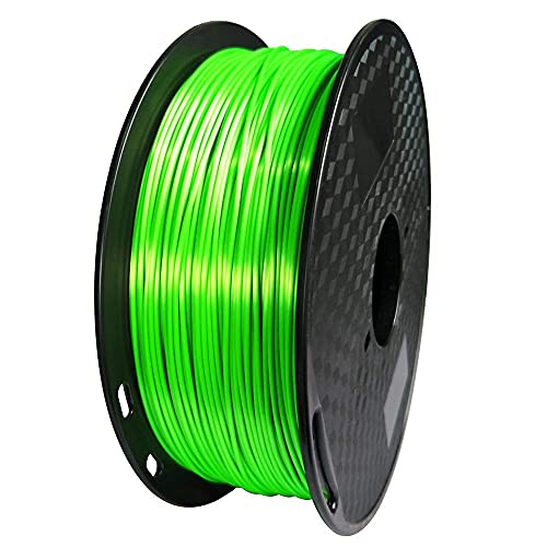 Silk Lime Green PLA Filament 1,75 mm 3D Potrošni materijal za štampač 1kg SPOOL 2,2 kilograma Svijetli zeleni