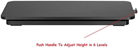 Mount Plus KBT10 Ultra Slim 24 stalak za Laptop, tastaturu i miš / stalak za sjedenje podesivi uspon za stojeće stolove | podizanje do 15,6 inča visine | 5 nivoa visine