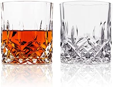 LEMONSODA Crystal Cut Old Fashioned Whisky naočare-10oz Ultra-Clear Premium kristalno staklo bez olova za piće Burbona, viskija, konjaka, koktela