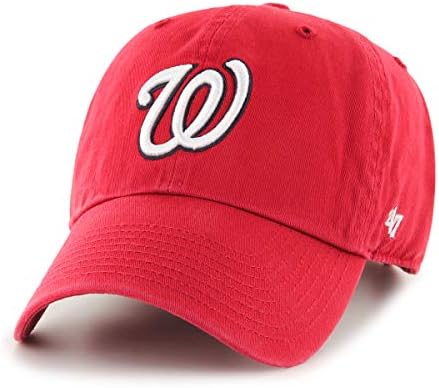 Washington Nationals Muška kapa za čišćenje, jedna veličina, Crvena