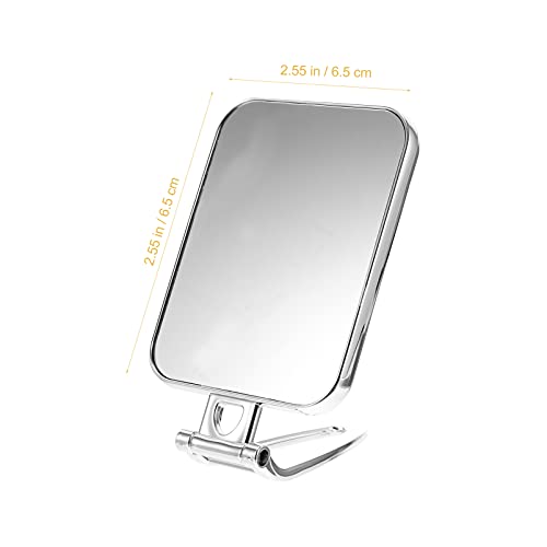 HEALLILY dvostrano ogledalo za šminkanje putovanje povećalo ogledalo sklopivo toaletno ogledalo za kućni prijenosni taština kompaktno ogledalo za uvećanje srebro