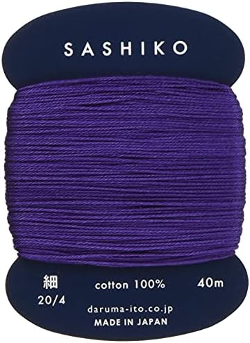 Sashiko Threa The Teach Težina 40m pukovnik 219 -Blak- japanski vez i quiling yokota