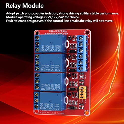 4-Smjerni Relejni Modul,4-kanalna ploča relejnog modula Optokaplera, podržava crvenu ploču