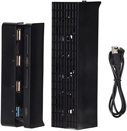 Ventilator za hlađenje igara, USB pokrenut Automatski inteligentni vanjski hladnjak, sa četiri USB priključka, automatska i ručna dva radna režima, za PS4 Slim Host