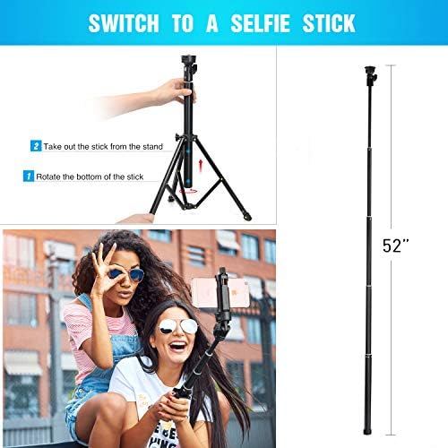 Selfie Stick stativ 52 inčni mobilni telefon iPhone stalak za stativ sa Bluetooth daljinskim pametnim telefonom