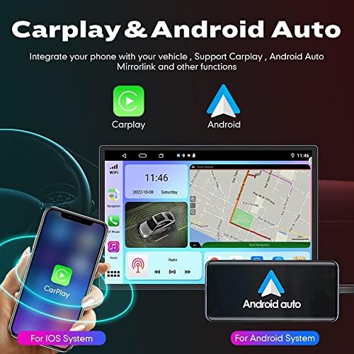WoStoke 13.1 Android radio Carplay i Android Auto Autoradio navigacijski navigacijski stereo multimedijski igrač GPS dodirnog ekrana RDS DSP BT WiFi Glasovni zamjena za Toyota Corolla 2019, ako je primenljivo