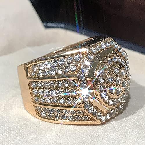 Modni jedinstveni muški prsten tinejdžerski dječaci personalizirani dijamantni ring rođendan nakit zaljubljenih klasični prsten za slaganje
