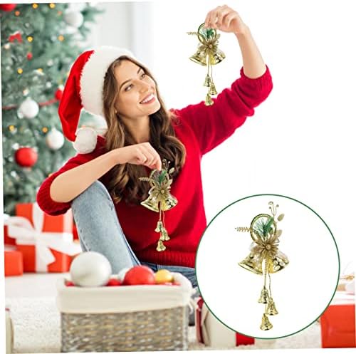 Stobok Božićno zvono Dekoracija Decorates Para de krava zvona Crochet ukrasi za božićno drvce Božić