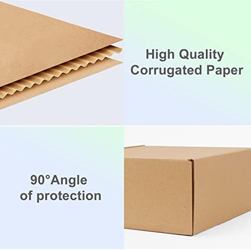 MEBRUDY 9x6x2 inča otpremne kutije pakovanje od 50, mala valovita kartonska kutija za slanje pošte za pakovanje Literature