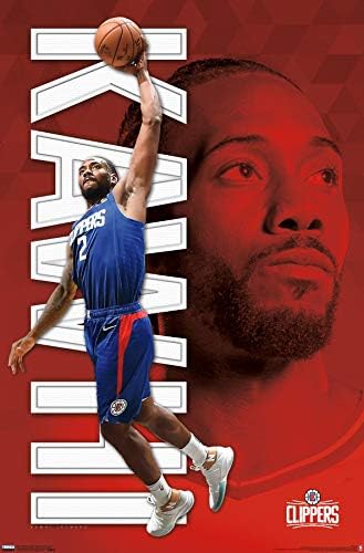 Trendovi Međunarodni NBA Los Angeles Clippers - Kawhi Leonard 19 zidni Poster, 22.375 x 34, Neuramljena verzija