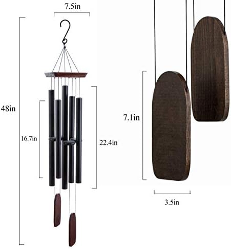 48 Extra Large Wind Chimes for Outside Deep Tone Tuned, Memorial Chimes Outdoor Clearance,
