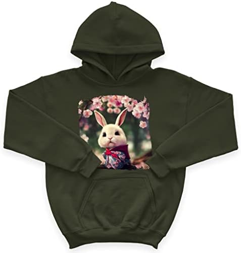 Kawaii životinjska dječja spužva Fleece Hoodie - Kimono Kids 'Hoodie - Japan Hoodie za djecu