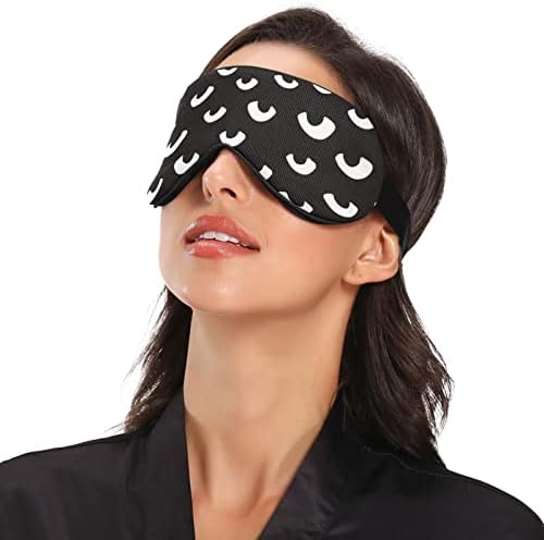 Unisex Sleep Maska za miru Noć vještica-zastrašujuća-crno-oči noćno spavanje maska ​​Komforno
